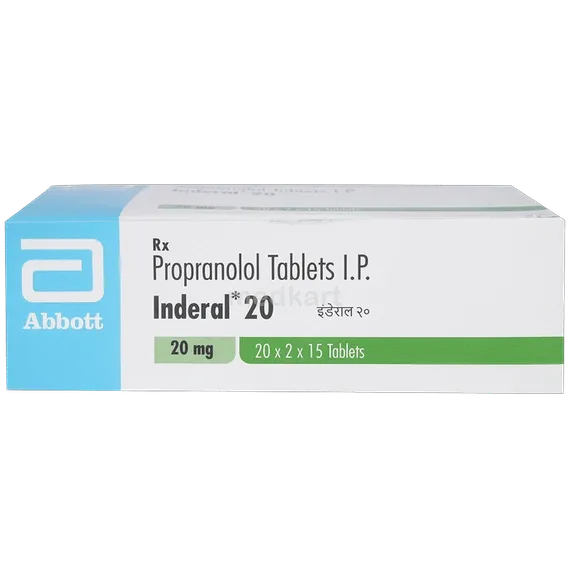 inderal 20mg tablet 15's